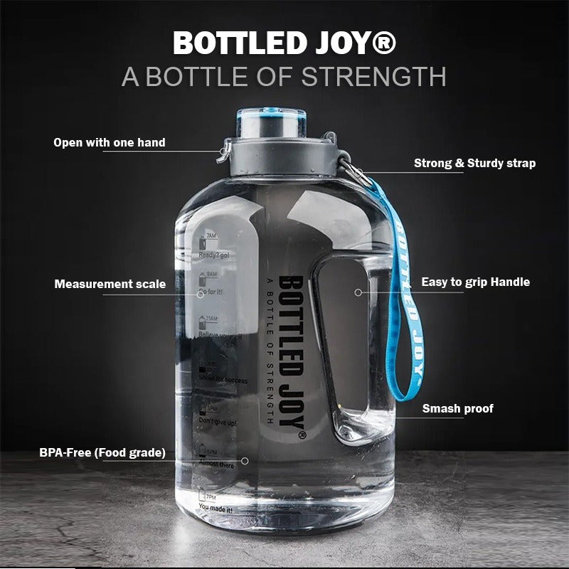 FREE SHAKER】 1.5L - 3.78L Sport Bottles with Time Marker For All Day – Bottled  Joy Malaysia